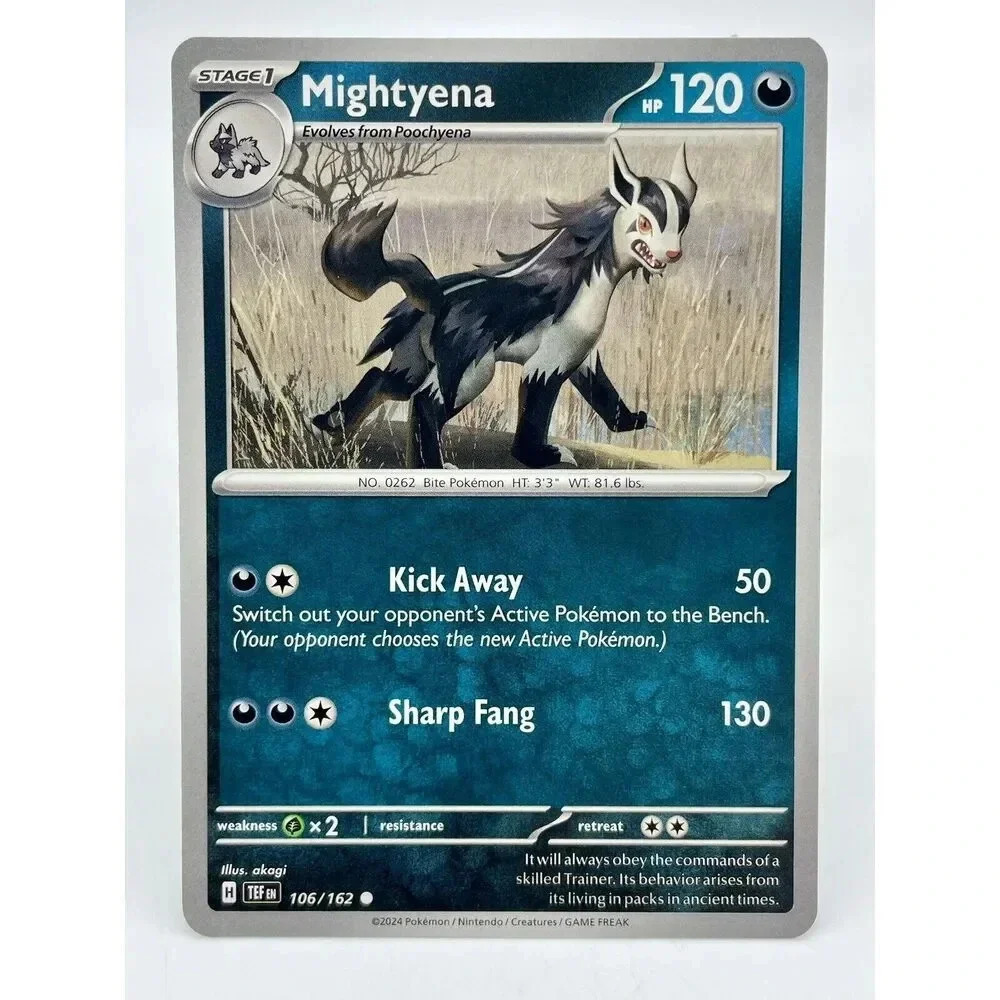 Mightyena 106/162 S&V: Temporal Forces Non-Holo Pokémon TCG Mint Unplayed